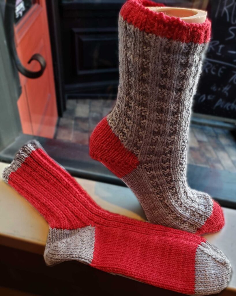 Worsted weight handmade socks