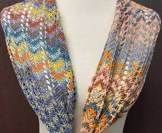 lace knitting - chevron eyelet
