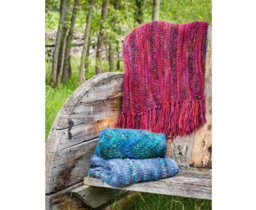 Warm and wooly throw kit by Mountain Colors Yarn - photo courtesy of Mountain Colors Yarn