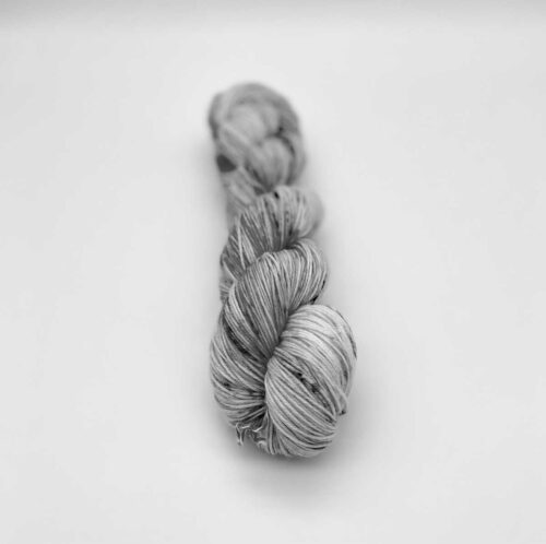 Grayscale skein of yarn