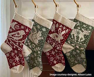 Woodland Stockings by Allison Lutes